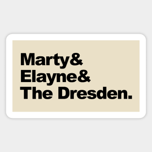 Marty and Elayne: Experimental Jetset style Sticker